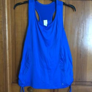 Danskin Now workout tank blue with cinch XXL